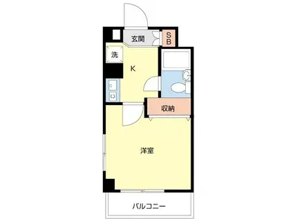 フローラ桜台(1K/3階)の間取り写真