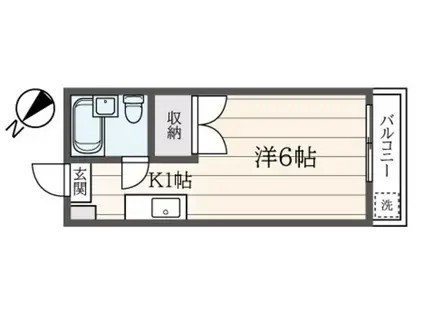 コーポラス杉本(1K/3階)の間取り写真
