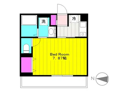 COMFORT YUUYA(1K/2階)の間取り写真