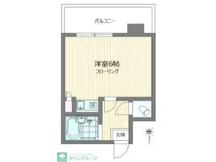 PASTORALE(1K/2階)の間取り写真