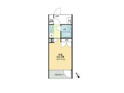 ハウス・エプタ(ワンルーム/4階)の間取り写真