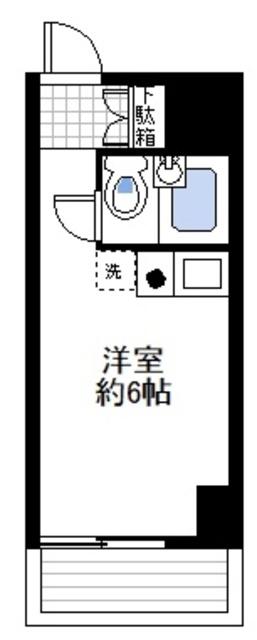 GSプラザ桜木町駅前(ワンルーム/4階)の間取り写真