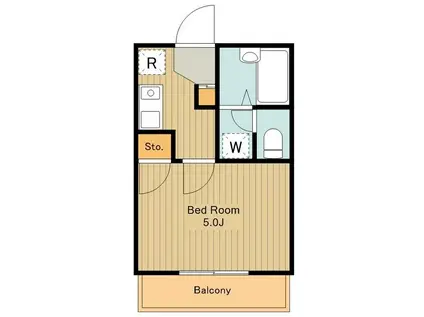 FRENCIA NOIE 八王子(1K/8階)の間取り写真