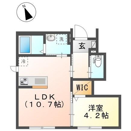 メゾン瑞祥(1LDK/1階)の間取り写真