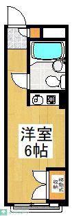 マツヤマンション(ワンルーム/4階)の間取り写真
