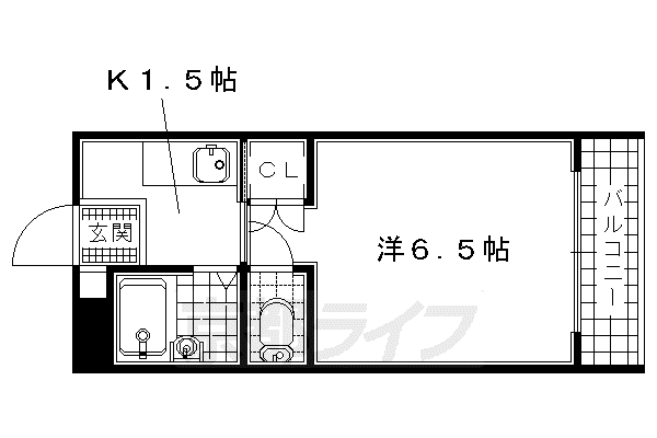 TO BE LIVING SAWADA(1K/3階)の間取り写真