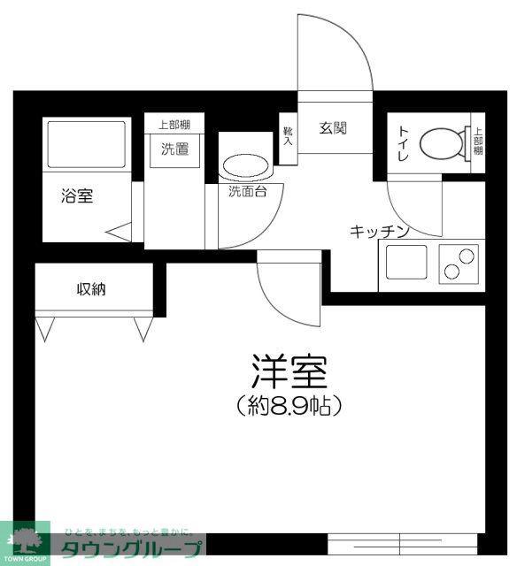 スマイラス川口並木(1K/1階)の間取り写真