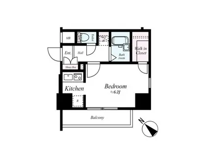 レピュア大塚(ワンルーム/4階)の間取り写真