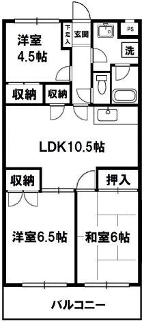 グランシャリオ(3LDK/2階)の間取り写真
