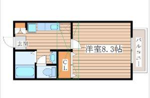 コリーヌ南光台I番館(1K/1階)の間取り写真