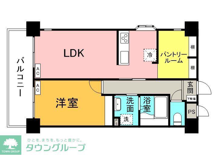 サンエイトONO II(1LDK/5階)の間取り写真