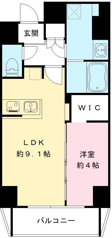 グランパークコート(1LDK/5階)の間取り写真