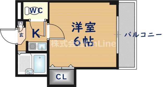 エイチ・ツーオー小阪(1K/5階)の間取り写真