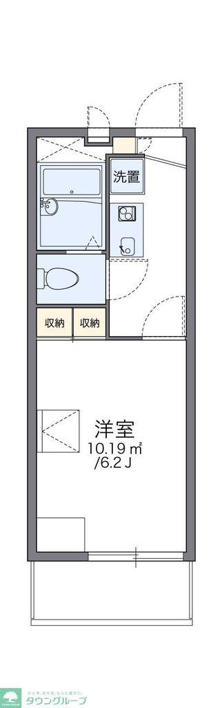レオパレスELANII(1K/1階)の間取り写真
