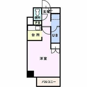 トラストコート17(1K/5階)の間取り写真