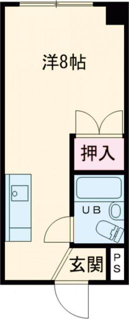 マンション永興(ワンルーム/3階)の間取り写真