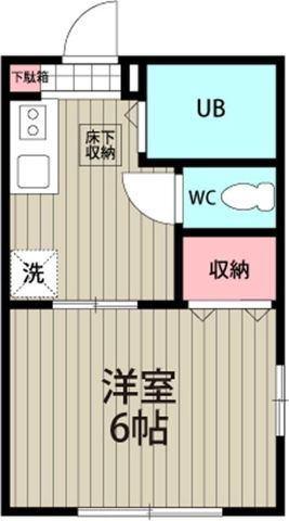 ファミール藤崎(1K/1階)の間取り写真