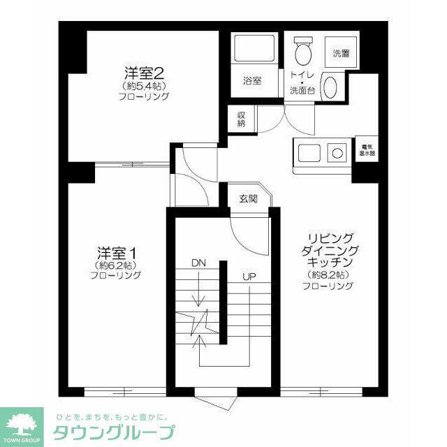 RUYGO OSHIAGE(2LDK/2階)の間取り写真