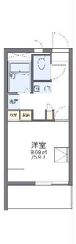 レオパレス渚(1K/2階)の間取り写真