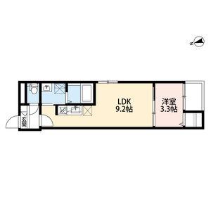 ROBOT HOUSE 名古屋南(1LDK/2階)の間取り写真