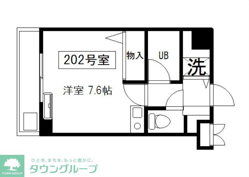 コバハイツ大泉III(ワンルーム/3階)の間取り写真