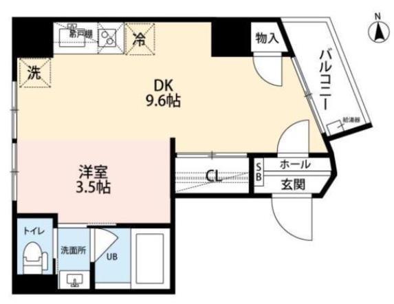 BLOOM RESIDENCE(1DK/3階)の間取り写真