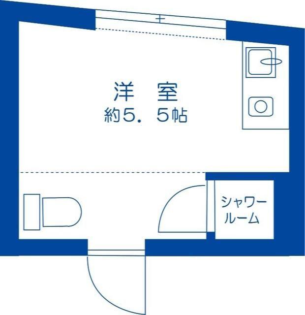 PICCOLO GRANDE門前仲町(ワンルーム/2階)の間取り写真