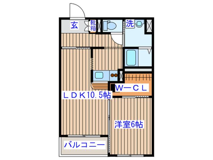 セレブリゾート旭ヶ丘(1LDK/3階)の間取り写真