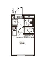 STUDIO APARTMENT東池袋 203(ワンルーム/2階)の間取り写真