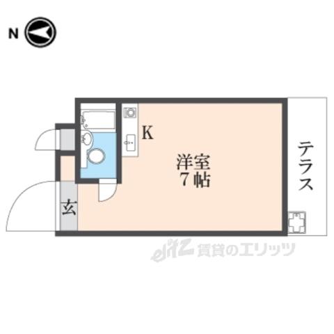 スクエア新大宮(ワンルーム/1階)の間取り写真