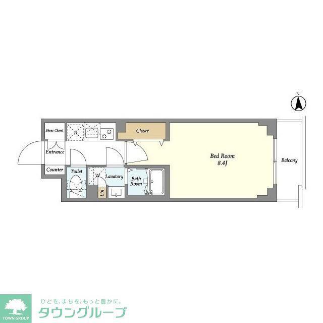 ルネサンスコート上北沢GRAND(1K/4階)の間取り写真