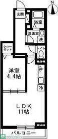 CANAL(1LDK/2階)の間取り写真