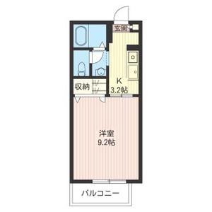 マストライフおもちゃのまち A(1K/1階)の間取り写真