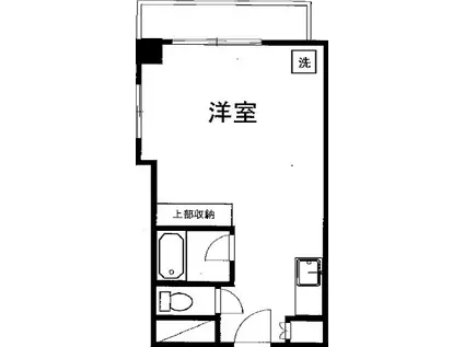 オリエント新宿(ワンルーム/10階)の間取り写真