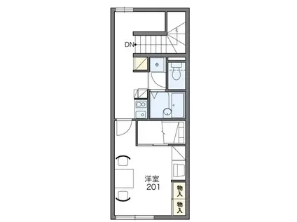 レオパレス満(1K/2階)の間取り写真