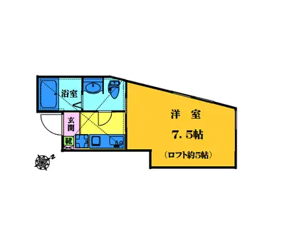 アミューズ南長崎B棟(1K/2階)の間取り写真