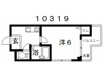 D・Hマンション(1K/2階)の間取り写真