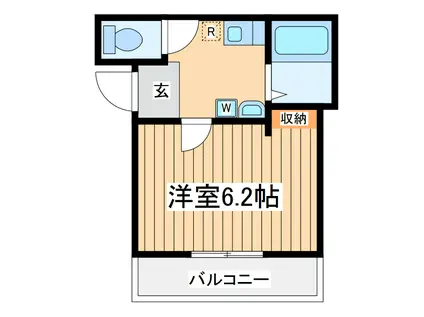 コンフォート横浜南(1K/2階)の間取り写真
