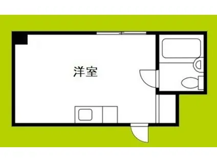 天満橋ハイツ(ワンルーム/2階)の間取り写真