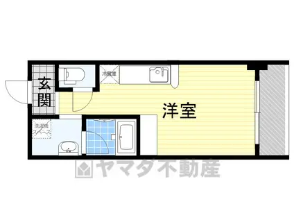 ニッケノーブルハイツ江坂(ワンルーム/9階)の間取り写真