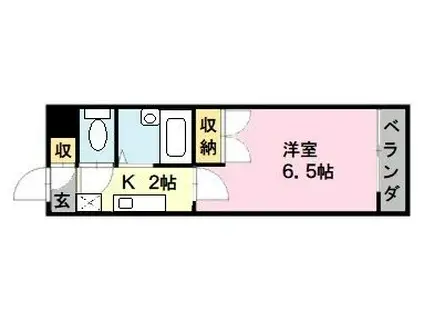 メゾンMASAKI(1K/1階)の間取り写真