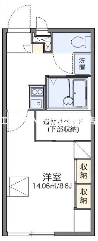レオパレスルーチェ(1K/2階)の間取り写真