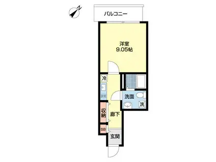 タケミツ幕張本郷マンション(1K/1階)の間取り写真