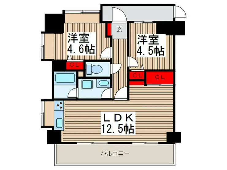 ライオンズマンション並木北公園 6階階 間取り