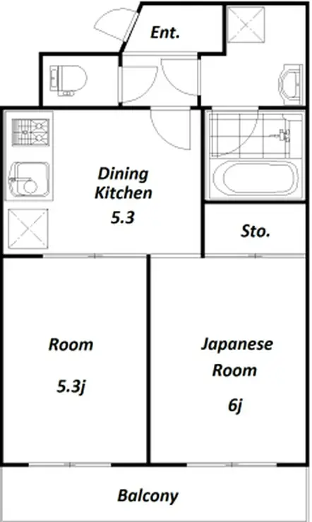 エコーピア 4階階 間取り