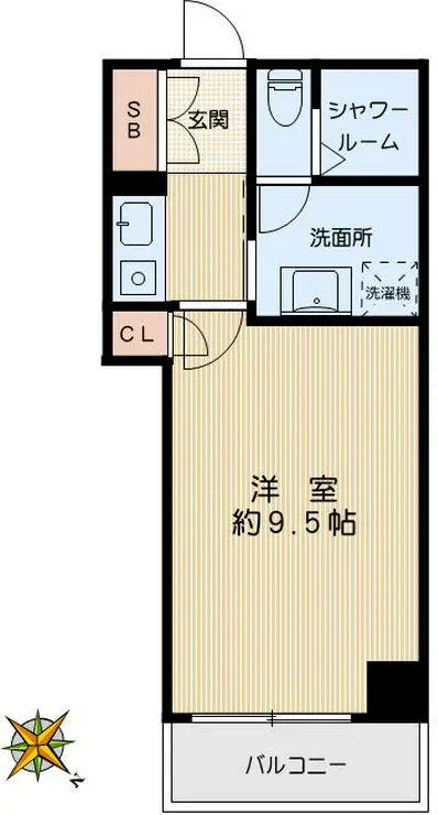 イトーピア根津 5階階 間取り