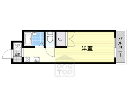 ファミール5号館(ワンルーム/3階)の間取り写真