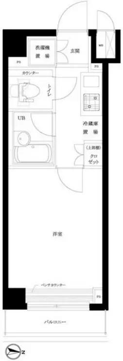 ルーブル蒲田七番館 4階階 間取り