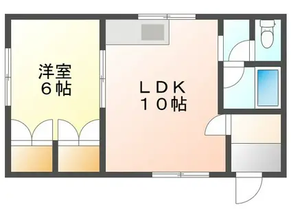 GO VILLAGE(1DK/2階)の間取り写真