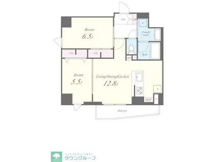 サントゥール駒込(2LDK/4階)の間取り写真